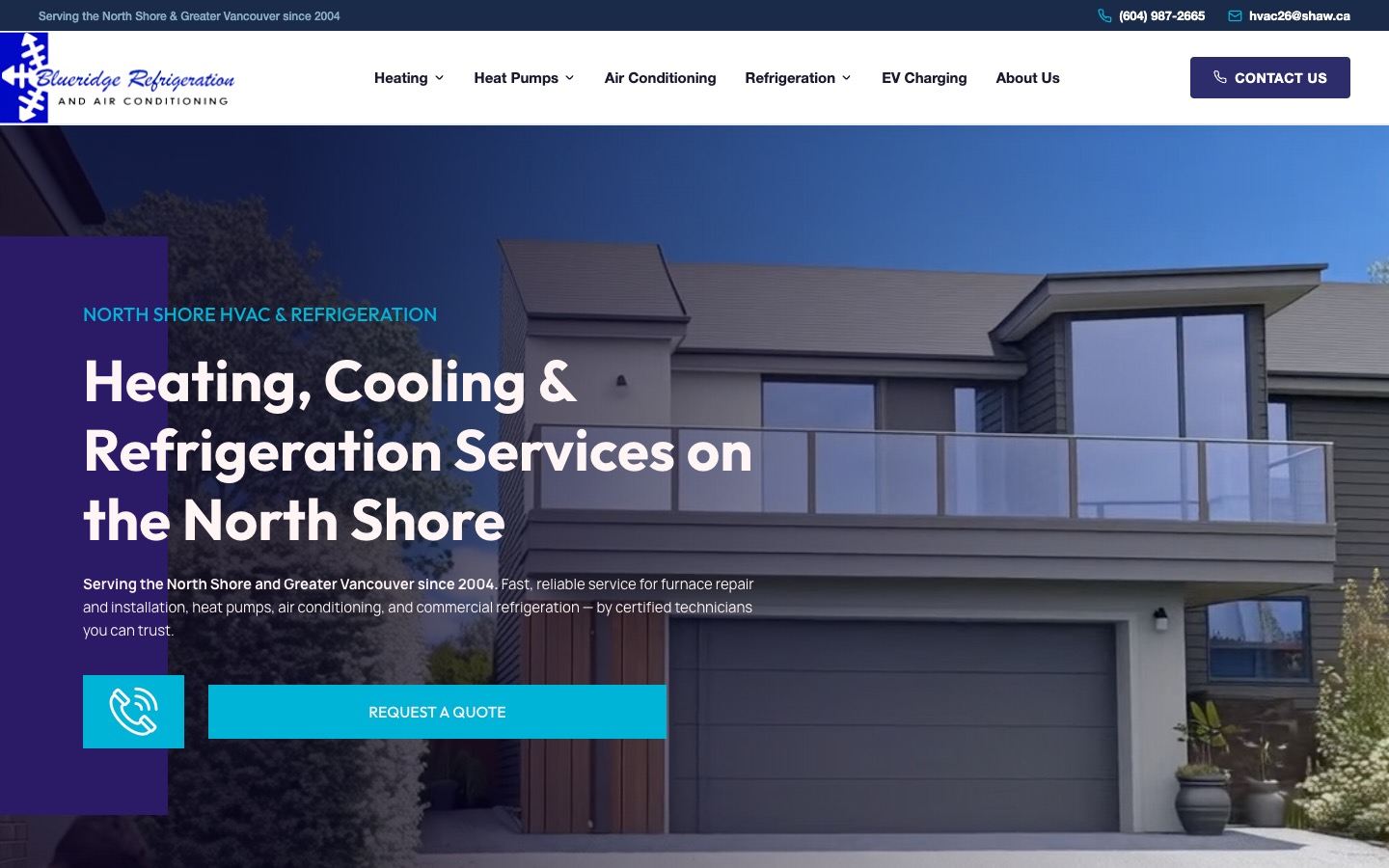 The current homepage